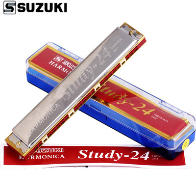 

Suzuki Mouthorgan Harmonica 24-C(Silver)