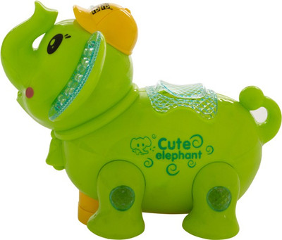 

MeeMee Cute Roaming Elephant with Image Projector(Green)