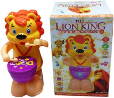 

Shop & Shoppee The Lion King Drummer with Light & music(Multicolor)