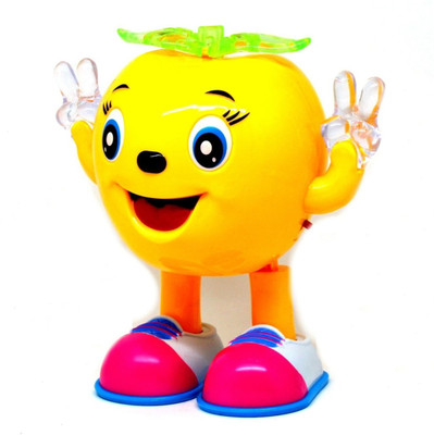 

Little Grin Musical Cartoon Dancing & Walking PineApple with Colorful Lights Gift Toy for Kids(Multicolor)