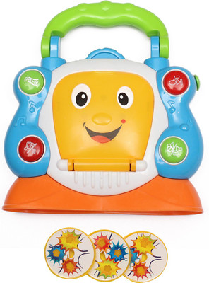 

Babeezworld MUSICAL CD PLAYER TOY(Multicolor)