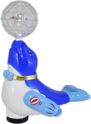 

Babysid Collections Happy Sea Lion - Bump & Go - with Multi Action(Multicolor)