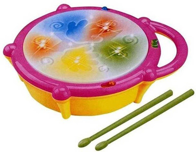 VT Musical Flash Drum With 2 Sticks(Multicolor)