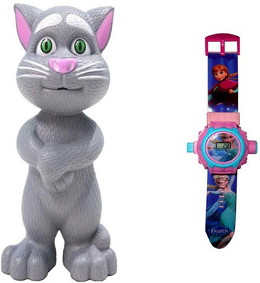 

Aquaras grey tom cat and frozen watch set of 2(Multicolor)