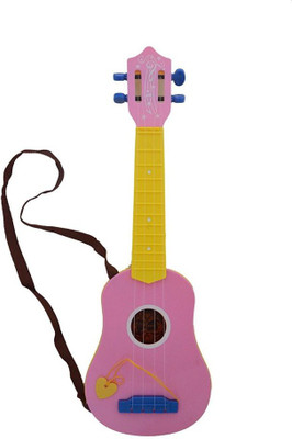 

Powerpak Music Guitar for kids (age 3+) -100% Safe Non Toxic Plastic -6804A9 (Pink)(Pink)