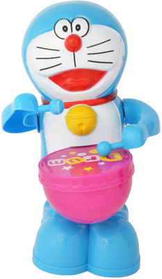 

New Pinch Musical Drummer- Battery Operated Toy- Play Drums With Music & Light(Blue)
