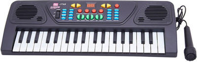 

Arvin 37 Keys Musical Electronic Keyboard Organ With Mic Melody Mixing(Black)