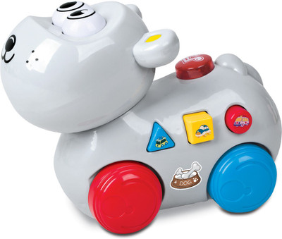 

Mitashi SkyKidz Happy Go Lucky Pet Musical Toy-Hippo(Grey)