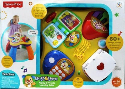 

Fisher-Price Laugh n Learn Puppy and Pals Learning Table(Multicolor)