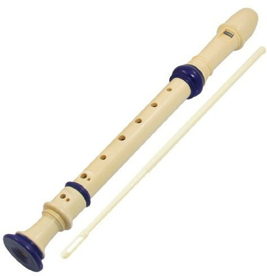 

TOOGOO(R) Sodial Students Holes Soprano Recorder Flute Beige Cleaning Stick(White, Blue)