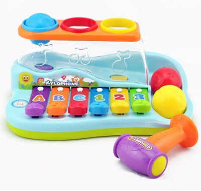 

Liberty Imports Rainbow Xylophone Piano Pounding Bench(Multicolor)
