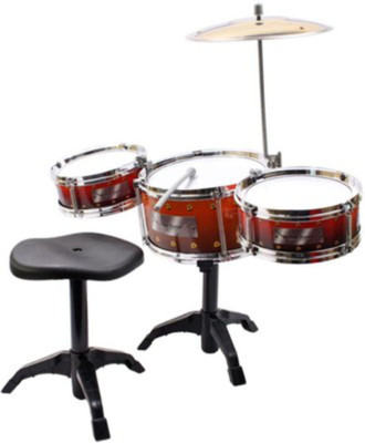 

Tara Lifestyle Jazz Drum 7 Pcs With Stool(Multicolor)