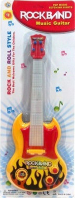 

Bharat Rockband Rock And Roll Music Guitar With Lights(Multicolor)