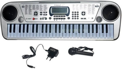 

AR Enterprises 54 Key Silver Electronic Piano(Silver)
