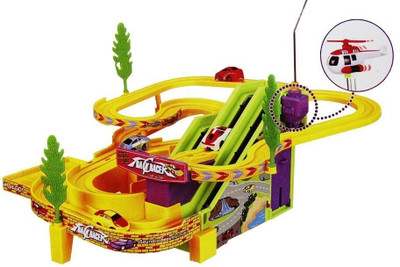 

Shopaholic Track Racer Racing Car Set(Multicolor)