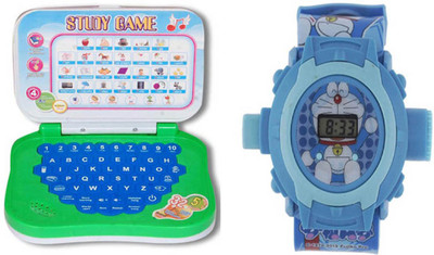 

Aquaras LEARNING LAPTOP & PROJECTOR DOREMON(Multicolor)