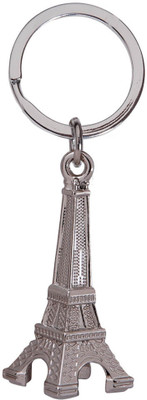 

MI Corporations Eiffel Tower Shaped Key Chain Locking Key Chain(Silver)