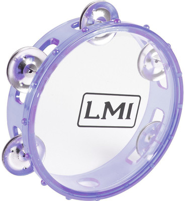 

LMI Transparent Tambourine with Head(Purple)