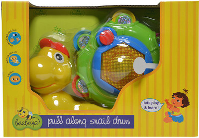Beebop Pull Along Snail Drum(Multicolor)