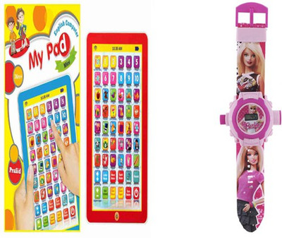 

Aquaras my pad and barbie watch pack of 2(Multicolor)
