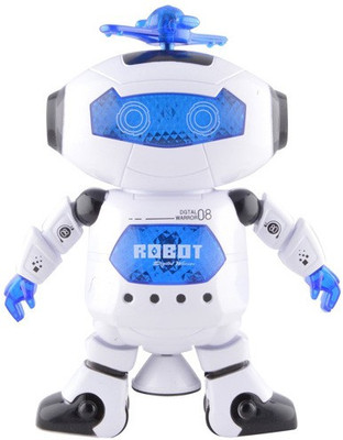 

Kiditos Naughty Dancing Robot with Light and Music 360 Swivel Function(Multicolor)
