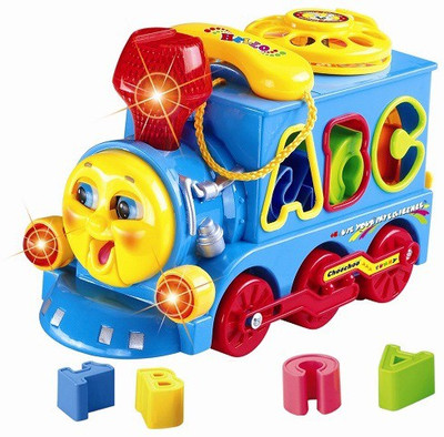 

Toy House Smart Train with Music/Light/Block/Electric Universal(Multicolor)