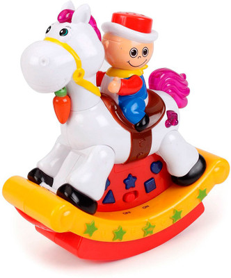 

Deep Cartoon Series Musical Swinging Hobby Horse -toy for kids(Multicolor)