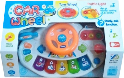 

Turban Toys Funny Musical Car wheel with Lights(Multicolor)