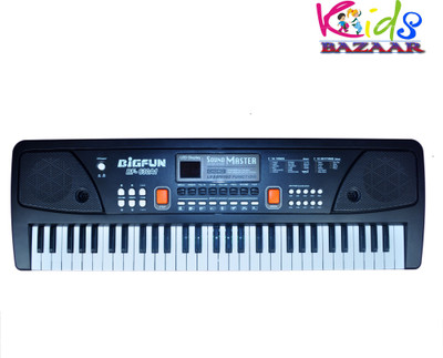 KidsBazaar Big Fun Musical Piano Electronic Keyboard(Black)