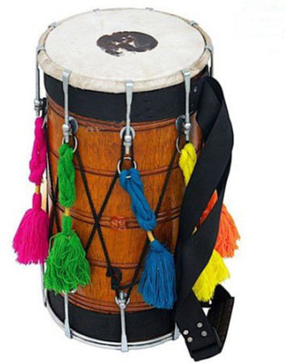 

SG Musical Natural Punjabi Bhangra Dhol(Multicolor)