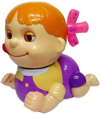 

SMCD Baby Naughty Musical Crawling Girl Toy (Color May Vary)(Multicolor)