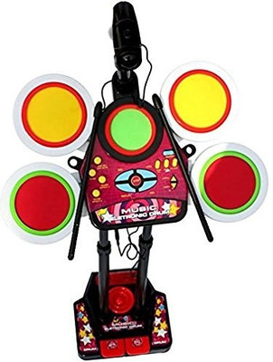 

Variety Gift Centre Jr. Drum Beat Set With Mp3 Plug-In + Microphone + Pedal Mechanism(Multicolor)