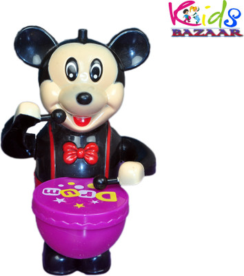 KidsBazaar Happy Drummer Micky Mouse Light & music(Black, Red)