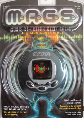 

Hasbro M.A.G.S. MUSIC ACTIVATED GAME SYSTEM w AUDIO CABLE & Belt CLIP - START Your MUSIC & the GAME BEGINS! (2001)(Black)