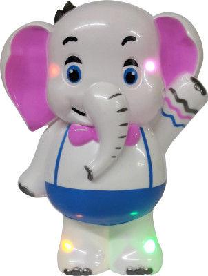 

Emob 3 in 1 Cartoon Series Happy Fun Talking Elephant With Music And Lights Toy For Kids(Multicolor)