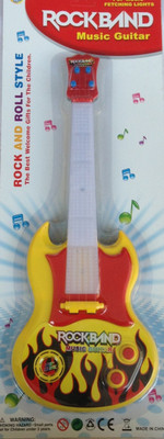 

New Pinch Musical Guitar For Kid Battery Operated With Pop Music Fetching Light And Sound(Multicolor)