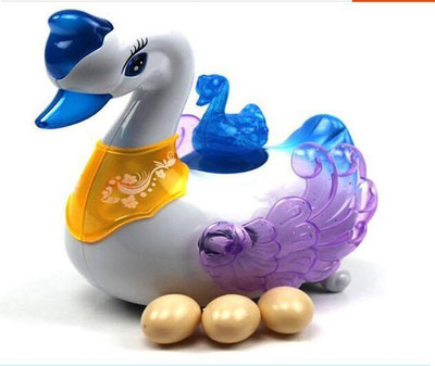 

Khareedi Lay Egg Swan Musical Toy(Multicolor)