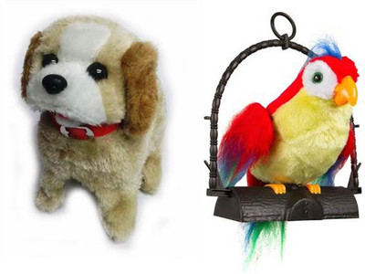 

AR Enterprises JUMPING DOG WITH TALKING PARROT(Multicolor)