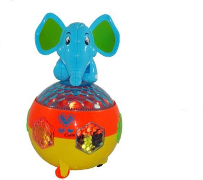

Cp Bigbasket Musical Elephant Toy With Music, Light, Bump & Go Action(Multicolor)