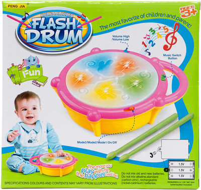 

Aaryan Enterprise Flash Drum For Kids(Multicolor)