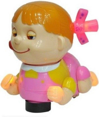 

AS Musical Naughty Baby Girl Lights With Bump And Go Action(Pink)