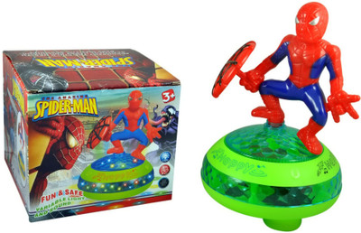 Instabuyz Spiderman Light & Sound Spinner(Multicolor)