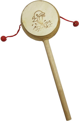 CraftEra Wooden Dumroo(Brown)