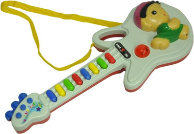 

Turban Toys Musical Guitar With Button(Multicolor)