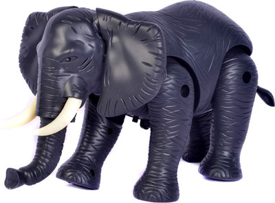 

Adiestore Elephant Battery Operated Toy Animal For Kids(Black)