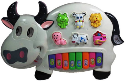 

Tiny Mynee cow musical piano(White)