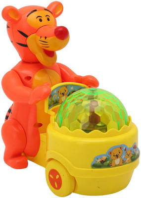 

Variety Gift Centre Lucky Tiger with Flashing Lights and Music for Kids(Multicolor)