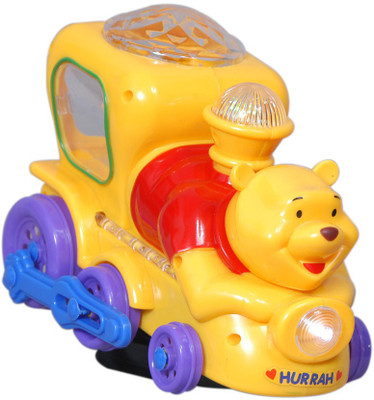 

New Pinch Multicolor Musical pooh Train For Kids(Multicolor)