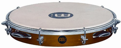 

Meinl Percussion PA10CN-M 10-Inch Traditional Wood Pandeiro with Goat Skin Head, Matte Chestnut Finish(Brown, Silver)