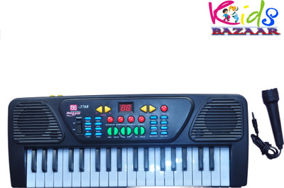 

KidsBazaar Melody Mixing Piano Organ with Microphone Mic Synthesizer(Black)